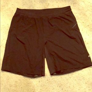 Black Lululemon running shorts